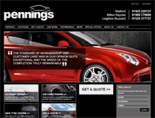 Tablet Screenshot of pennings.co.uk